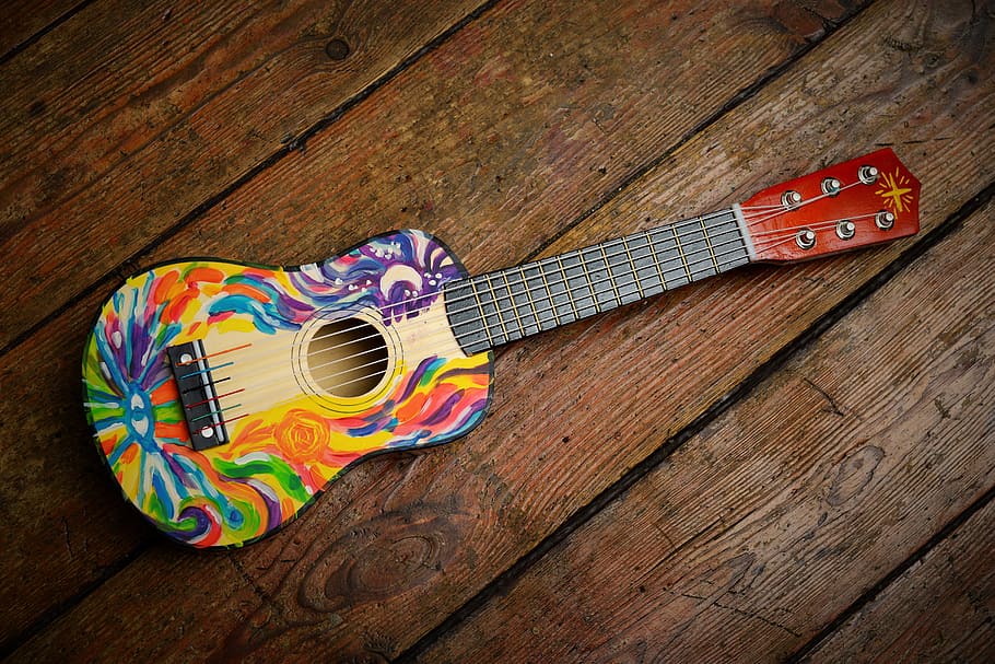 Guitarra de colores